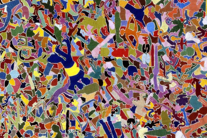 Crédit : Alighiero Boetti by DACS/ADAGP 2017 (détail)
Légende : Alighiero Boetti, Tutto (1987-1988)