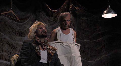 Don Quichotte et Sancho Panza, l’attente de l’amante absente Jean-Claude Humbert d’après Cervantès, mis en scène par Jean-Claude Passerat - Critique sortie Avignon / 2019 Avignon Avignon Off. Le Verbe fou