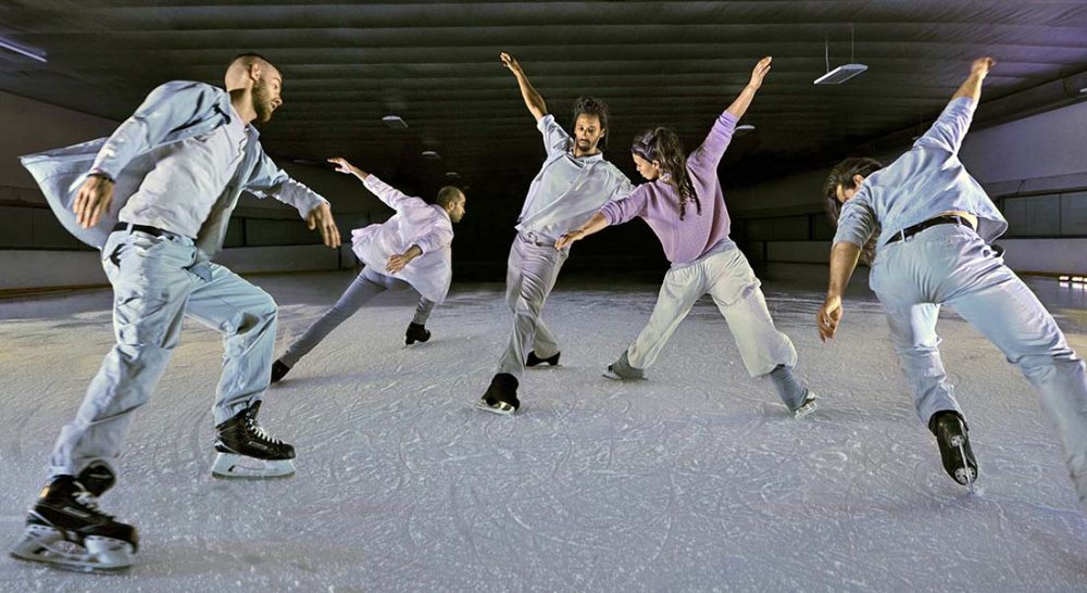 Les cinq canadiens du Patin Libre présentent Threshold, danse contemporaine sur glace - Critique sortie Danse Nîmes Patinoire de Nîmes