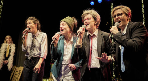 Julie Bertin, Jade Herbulot et le Birgit Ensemble créent « Le Birgit Kabarett #6 » : aussi grinçant que revigorant ! - Critique sortie Théâtre saint denis Théâtre Gérard Philipe