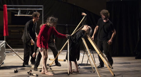 Camille Boitel et Sève Bernard  proposent « » : désordre et déconstruction d&rsquo;un monde où rien ne va - Critique sortie Cirque Montpellier Agora Cité internationale de la danse