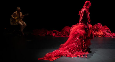 Lolita Espin Anadon et Christophe Bunel créent une bulle de poésie aux nuances « Rouge incarnat ». - Critique sortie Avignon / 2025 Avignon Avignon OFF. ALYA L'Espace