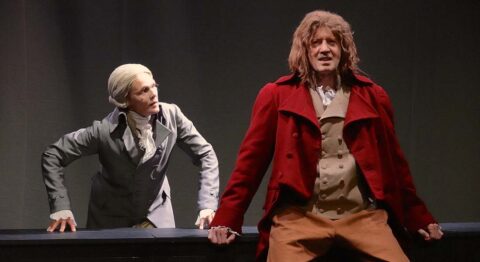 Nathalie Mann et Hugues Leforestier dans « Les Racines de la liberté », dernière rencontre entre Danton et Robespierre - Critique sortie Théâtre Paris Théâtre des Gémeaux Parisiens