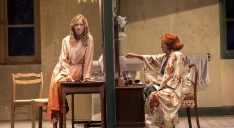 « La Séparation » aux Bouffes Parisiens : Catherine Hiegel sculpte le théâtre de Claude Simon - Critique sortie Théâtre Paris Les Bouffes Parisiens
