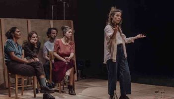 Nicolas Liautard et Magalie Nadaud mettent en scène « Le Banquet » de Platon en surjouant le plaisir de penser - Critique sortie Théâtre Paris Théâtre de la Tempête